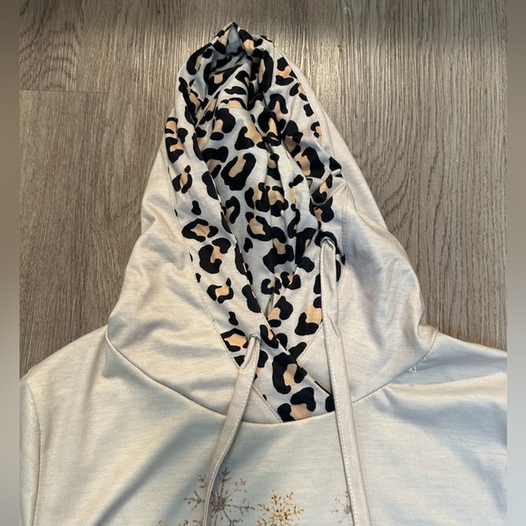 Leopard Print Holiday Hoodie - Picture 3 of 6